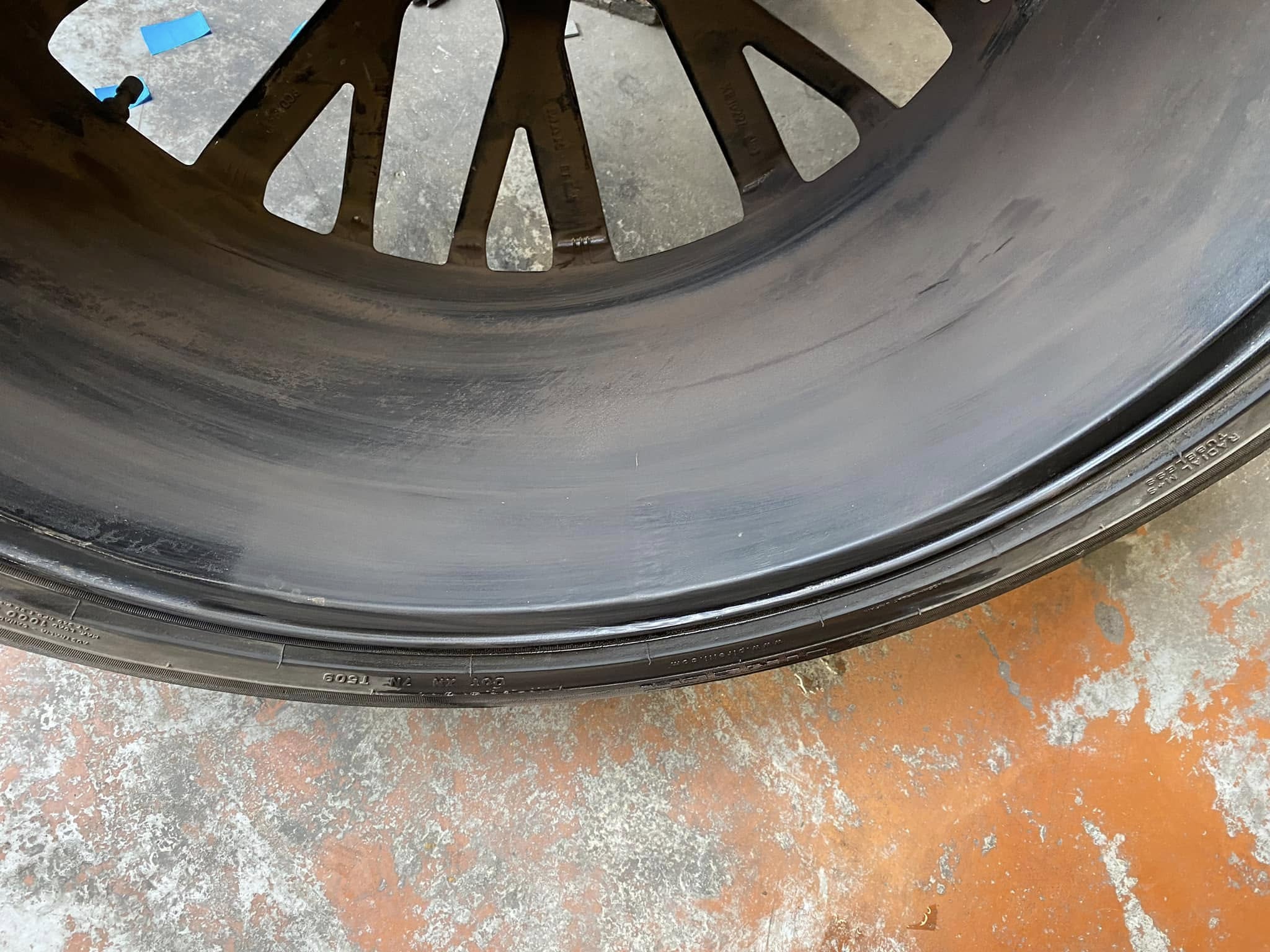 Après soudure jante